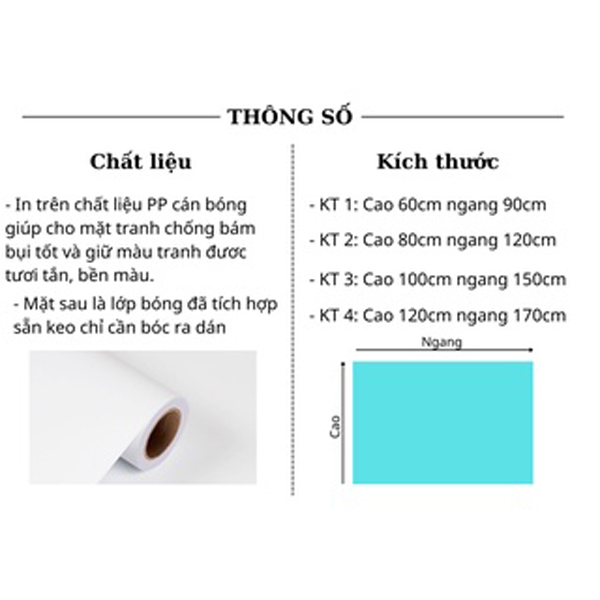 Tranh Dán Tường 3D Gia Phạm Phòng Khách, Phòng Ngủ Bình Hoa Phủ Bóng Có Sẵn Keo - Nhận Đặt Kích Thước Theo Yêu Cầu