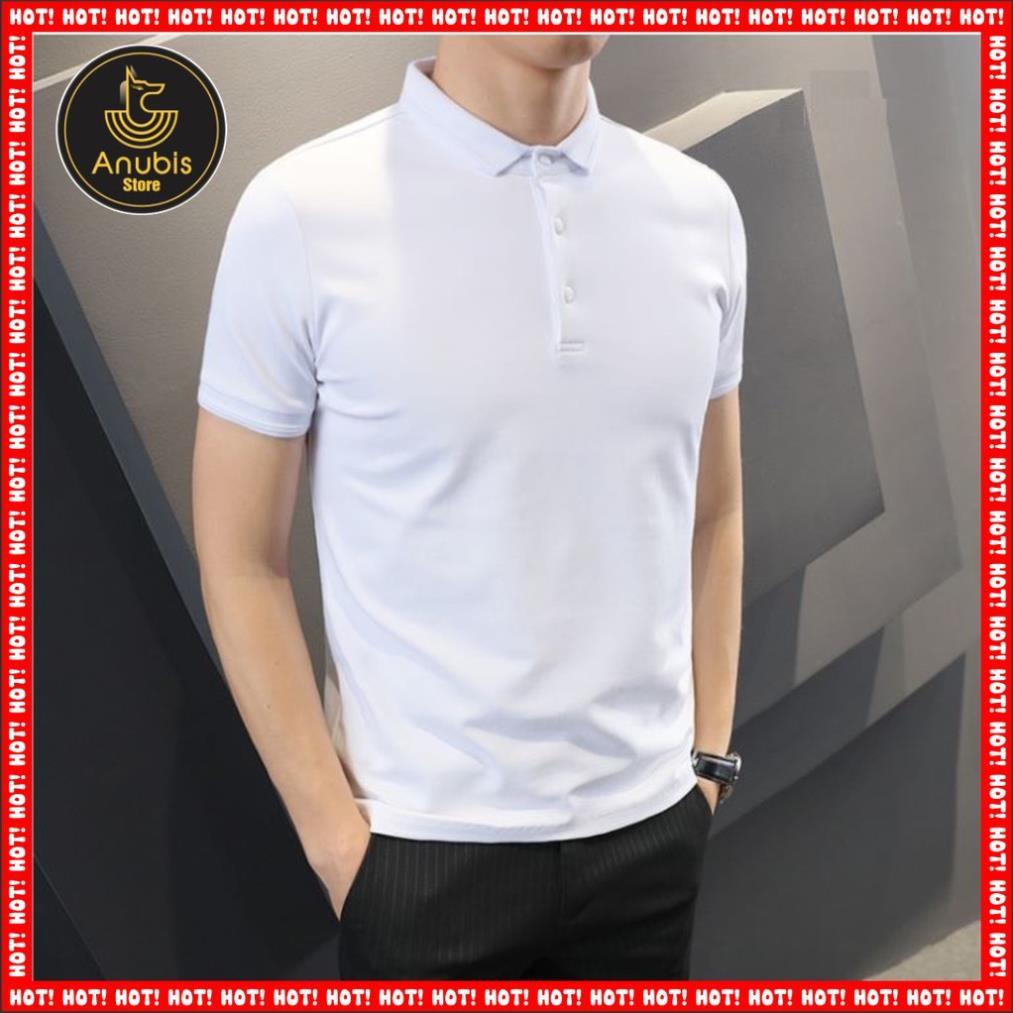 SALE- Áo thun đen trắng có cổ - áo HOT