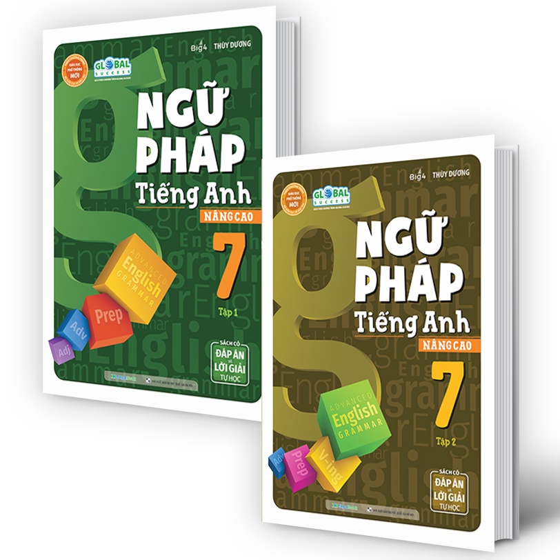 Sách Combo Ngữ pháp Tiếng Anh nâng cao Lớp 7