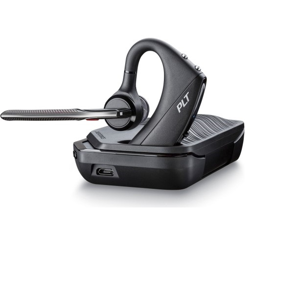 Bộ Tai Nghe Bluetooth Plantronics Voyager 5200 Và Hộp Sạc Dự Phòng - Hàng Chính Hãng