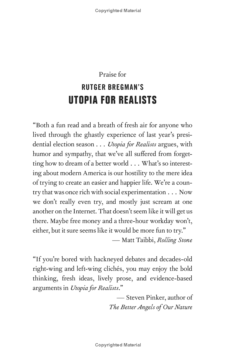 Utopia For Realists: How We Can Build The Ideal World