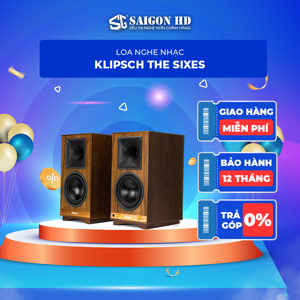 Loa Bluetooth Klipsch The Sixes (Walnut) - Hàng Chính Hãng