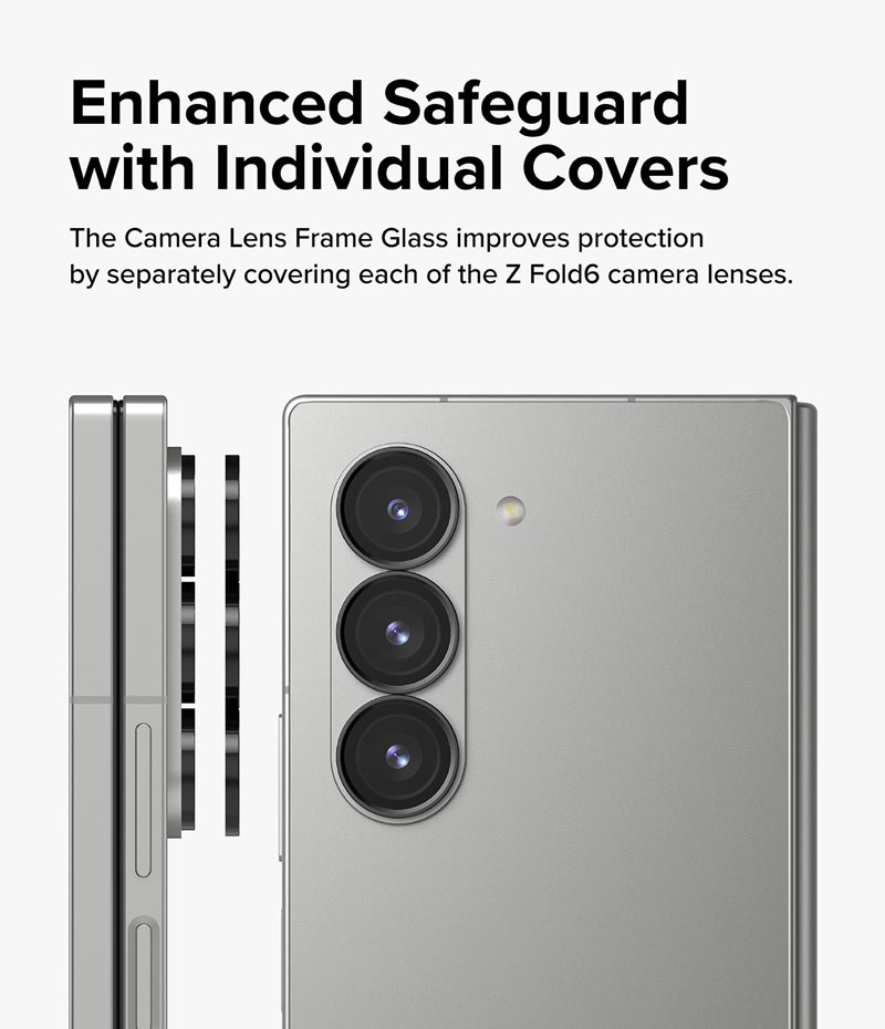 Dán camera cho Samsung Galaxy Z Fold 6 RINGKE Lens Frame Glass_ Hàng chính hãng