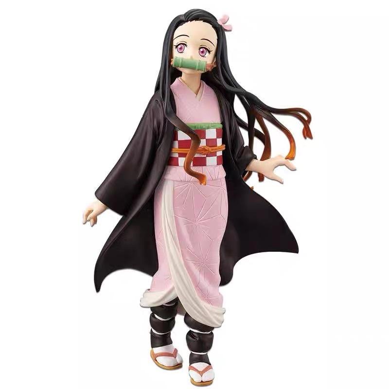 mô hình Kimetsu no yaiba - Mô hình Thanh Gươm Diệt Quỷ Nezuko cao 17cm bằng PVC cao cấp (Có clip, ảnh thật