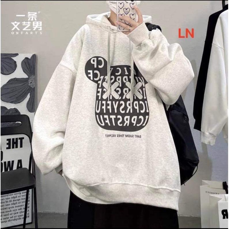 Áo hoodie mặt gấu chữ TH6