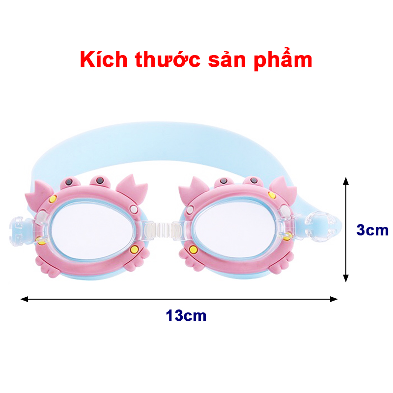 Kính bơi hình thú cho bé 4-10 tuổi BBShine, Kính bơi trẻ em ngộ nghĩnh chống thấm nước cao cấp – KB007