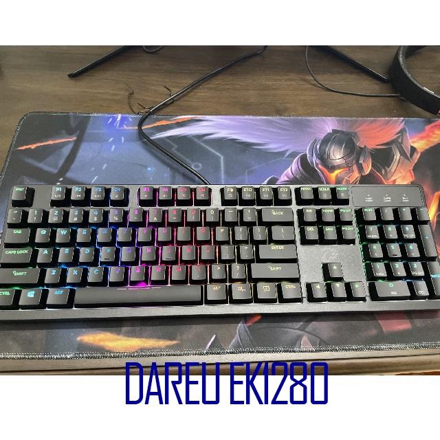 Bàn phím cơ gaming DareU EK1280 RGB Brown/Red/Blue Switch hàng chính hãng