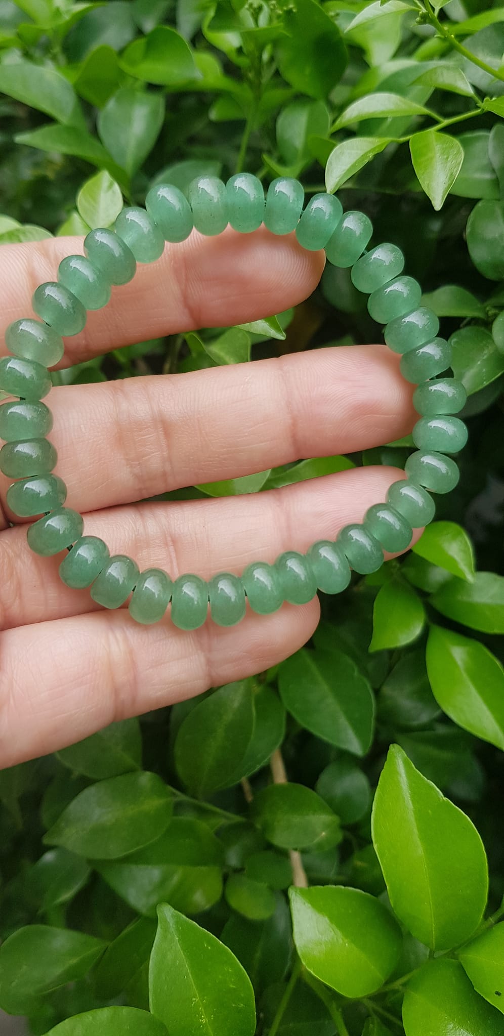 Vòng tay nữ đá thạch anh xanh đồng tiền bánh xe may mắn đẹp Vòng size hạt 8mm Hợp nữ mệnh mộc mệnh hoả mệnh thuỷ đeo xinh đẹp may mắn tài lộc