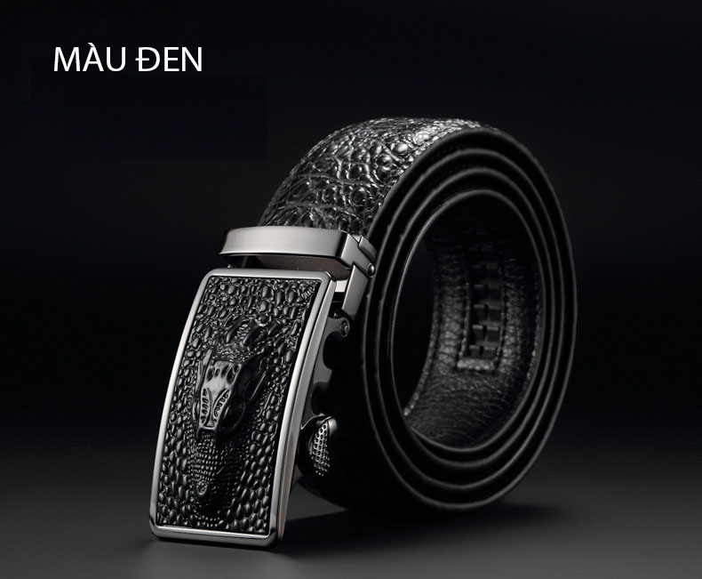 Thắt lưng/ dây nịt nam da bò thật phong cách Châu Âu mã 8019 - Dây nâu