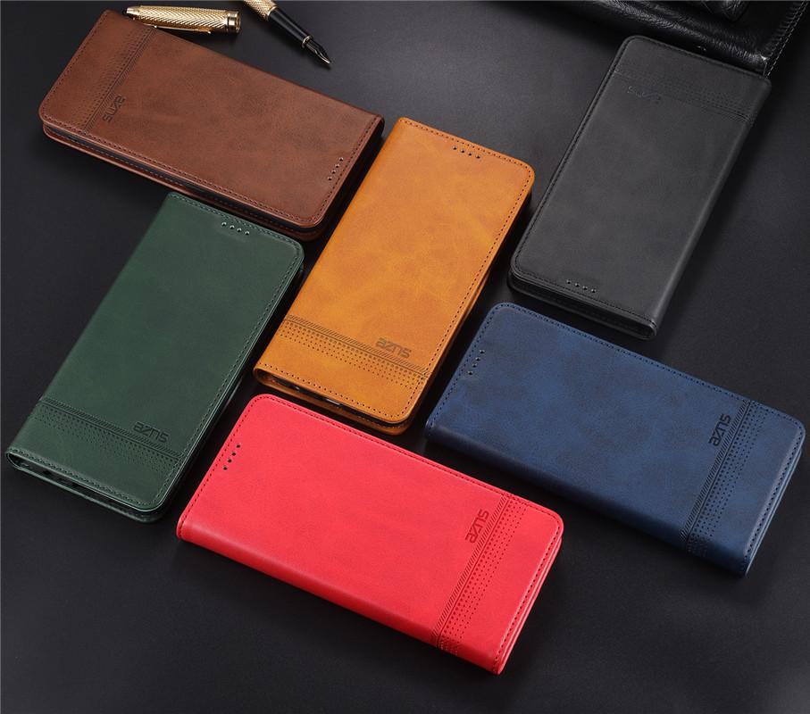 Bao Da Phong Cách Retro Có Ngăn Đựng Thẻ Cho Iphone 6 7 8 Plus Xr X Xs Max Se
