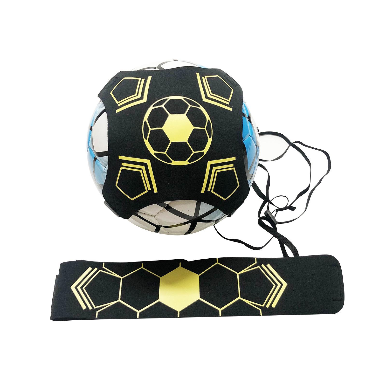 Kick Throw Solo Practice Fits Ball 3, 4,and 5 Game Ball Hands Soccer Trainer