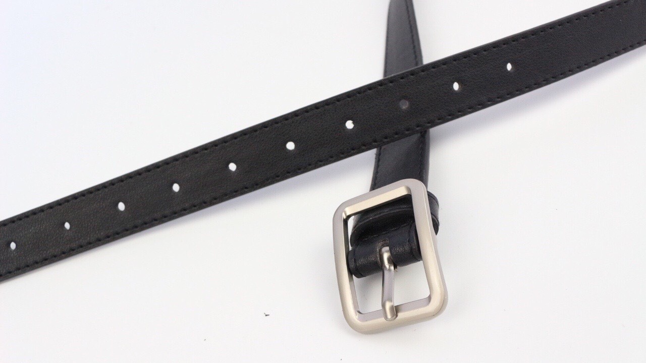 Nịt bản 2cm. Mặt hình chữ nhật BẠC