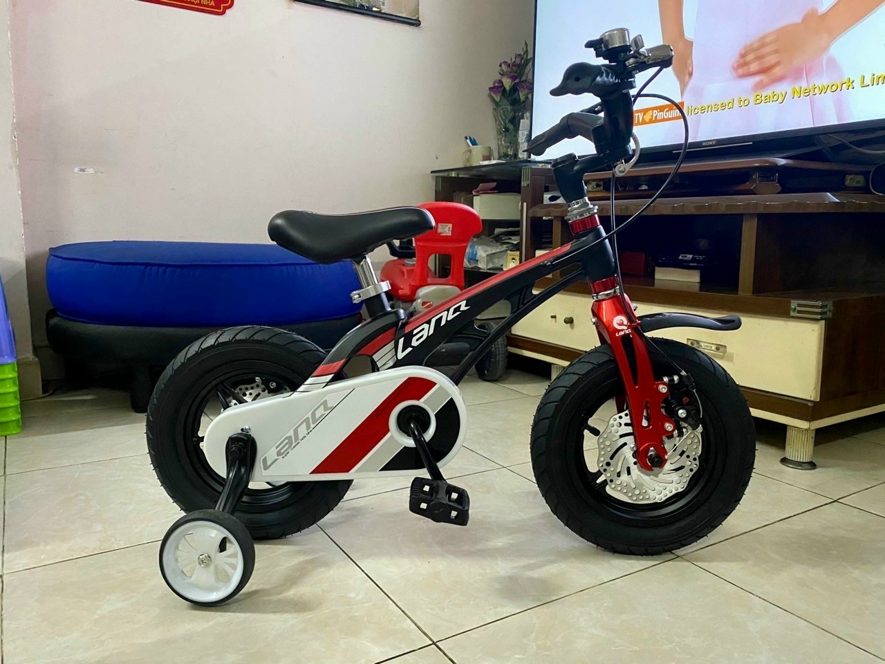 Xe Đạp Trẻ Em Cao Cấp LanQ FD46 Vành Đúc Tay Lái Gập Gọn Dành Cho Bé Từ 2 Đến 7 Tuổi