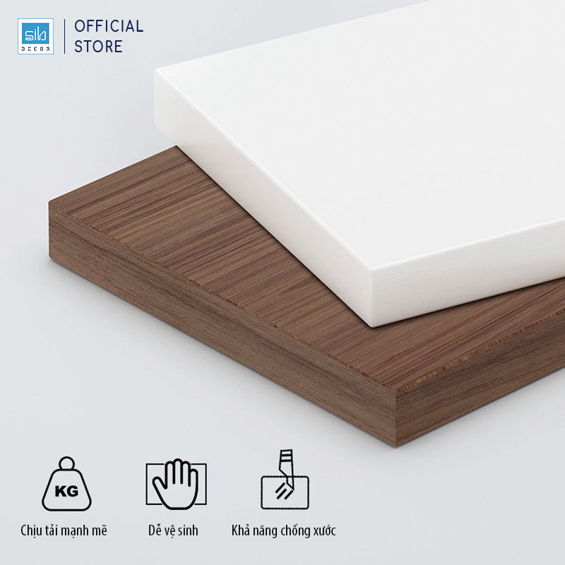 Tủ Quần Áo Đơn Giản SIB Decor Màu Trắng Phối Walnut