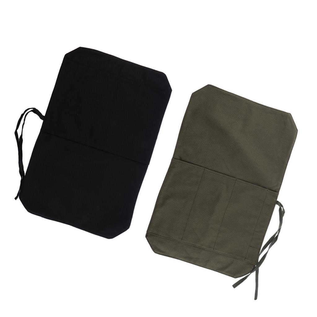 Chef's Knife Roll Bag Portable Travel Knife Case Carrier Storage Bag with 4 Slots