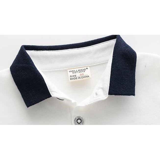 Áo thun polo bé trai kẻ sọc Easy Baby , kiểu dáng cá tính, chất cotton mềm mại cho bé từ 10-20kg