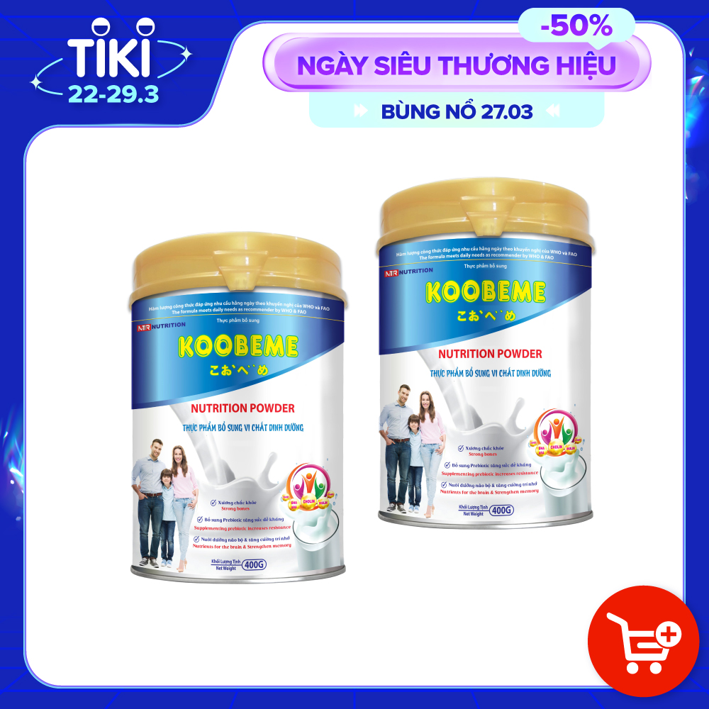 THỰC PHẨM BỔ SUNG VI CHẤT DINH DƯỠNG DÙNG CHO CẢ GIA ĐÌNH KOOBEME NUTRITION POWDER