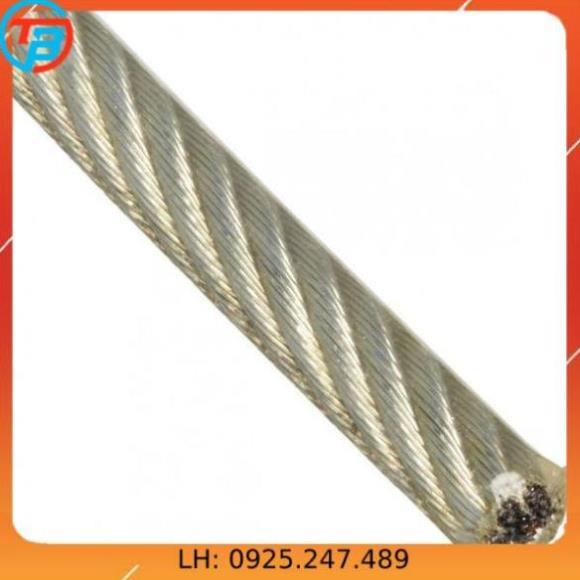 Combo dây phơi cáp lụa bọc nhựa 5mm (Dây phi 5 - 2 Nở móc 8 - 1 Tăng đơ 8 - 2 Khóa cáp 6)