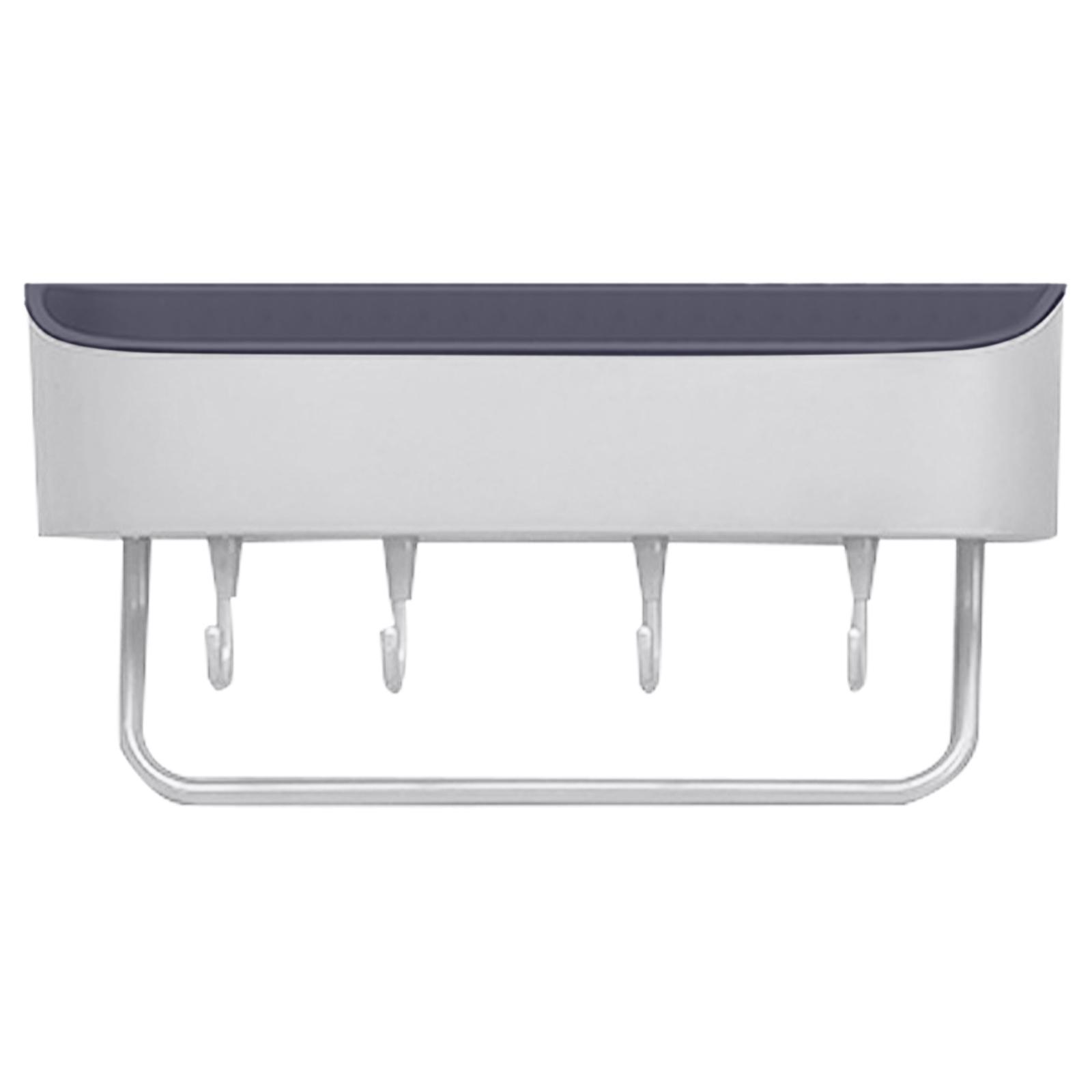 Wall Mounted Shower Caddy Shelf No Drilling Shower Basket Shelves for Home Pink