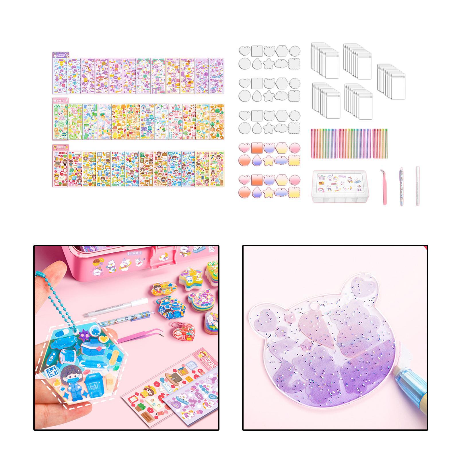 Goo Card DIY Set Cute Pendant for Card DIY Decor Craft Kids