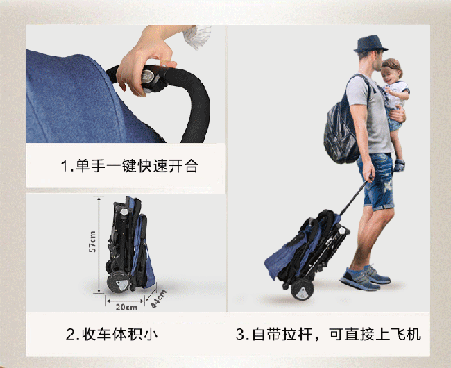 Xe đẩy Baobaohao Yoga Y1 xếp gọn trong vali 19 Cach Su Dung Xe Day Baobaohao Yoga Y1 Xep Gon Trong Vali (4)