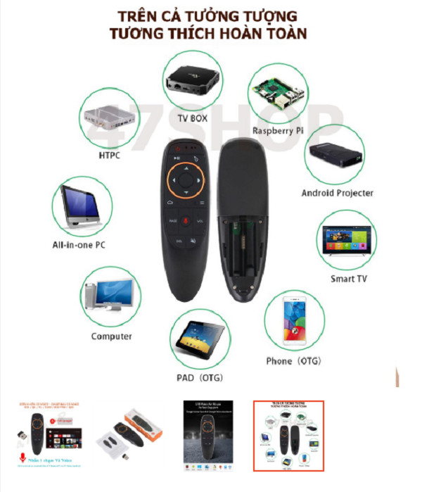 Điều Khiển Bluetooth, Chuột Bay, Tìm Kiếm Giọng Nói Air Mouse Remote Voice G10S, Tìm kiếm nội dung bằng giọng nói - Hàng Nhập Khẩu