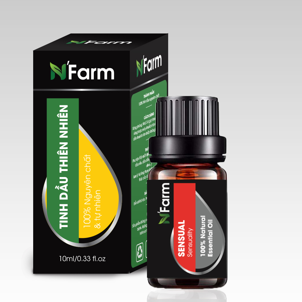 Tinh Dầu Sensual N'Farm (10ml)/ Tinh Dầu Thiên Nhiên Nguyên Chất, Tinh Dầu Xông Phòng, Thích Hợp Dùng Với Đèn Xông Và Máy Khuếch Tán Tinh Dầu.