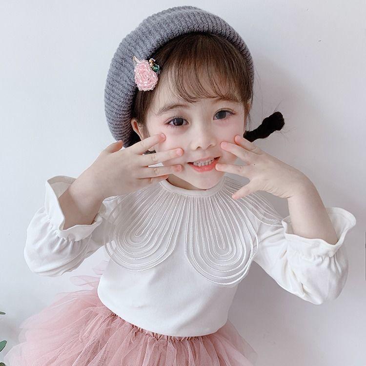 ATG30 Size80-120 (9-21kg) Áo thun bé gái (áo dài tay 100% cotton) Thời trang trẻ Em hàng quảng châu