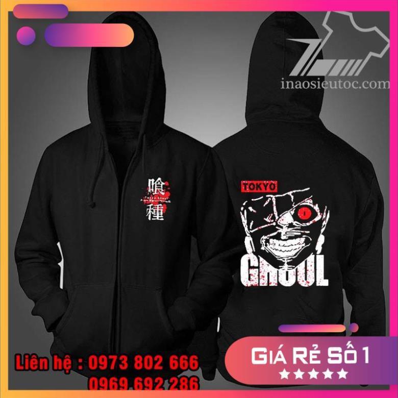 Áo khoác nỉ Tokyo Ghoul đẹp siêu ngầu giá rẻ nhất