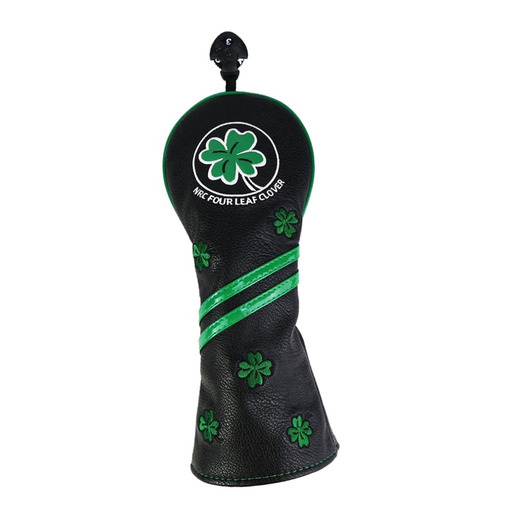 PU Golf Woods Headcover Waterproof 460cc Fairway Driver Head Cover Protector