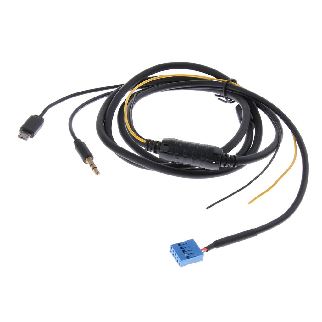 AUX Input Radio Adapter CD Phone Charging Cable for BMW E46 Series/iPhone 6