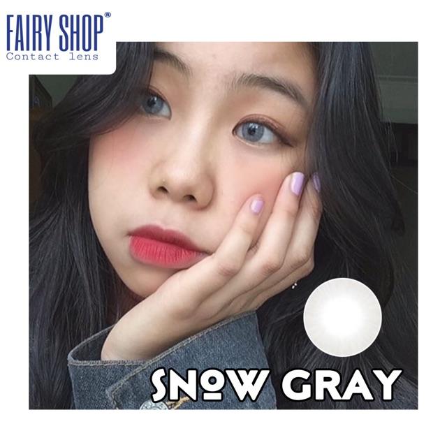 Kính Áp tròng SNOW GRAY 14.0 - Kính Áp Tròng FAIRY SHOP CONTACT LENS độ 0 đến 6