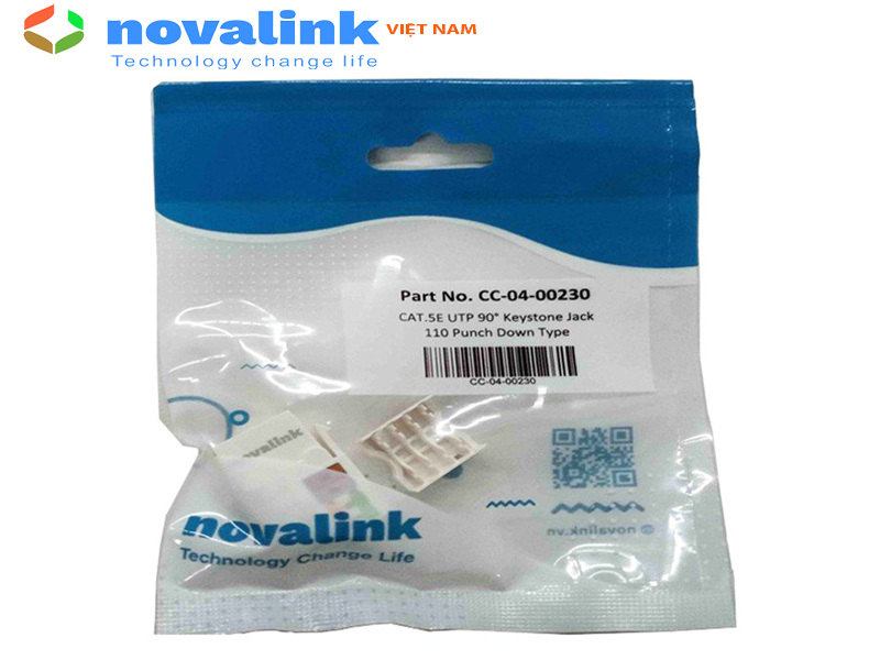 Nhân mạng cat5/ cat6 âm tường Novalink, hàng chính hãng made in Taiwan, full thuế VAT, COCQ