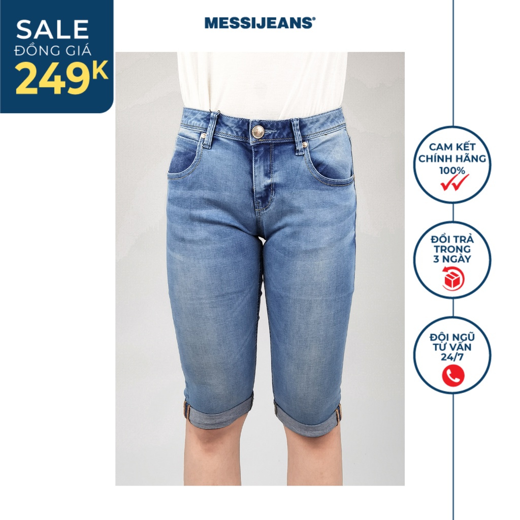 Quần shorts jean nữ MESSIJEANS- SJW-38543