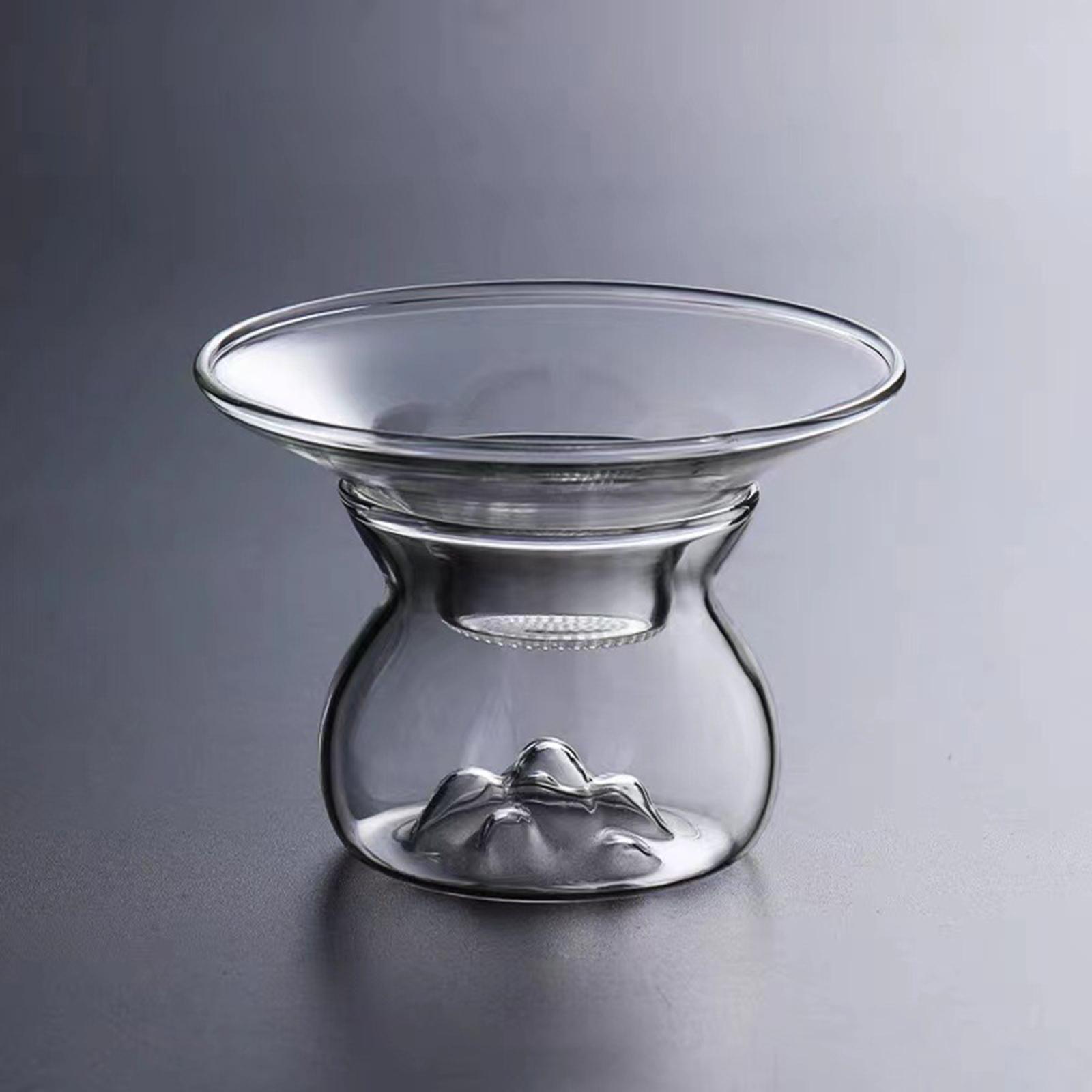 Portable Glass Tea Strainer Teapot Filter Clear Tea Filter Tea Accessories