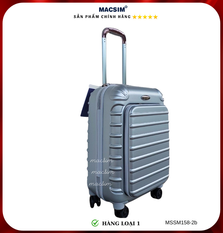 Vali cao cấp Macsim Smooire MSSM158-2b cỡ 20 inch hàng loại 1 màu đỏ, màu đen, màu xanh, màu bạc