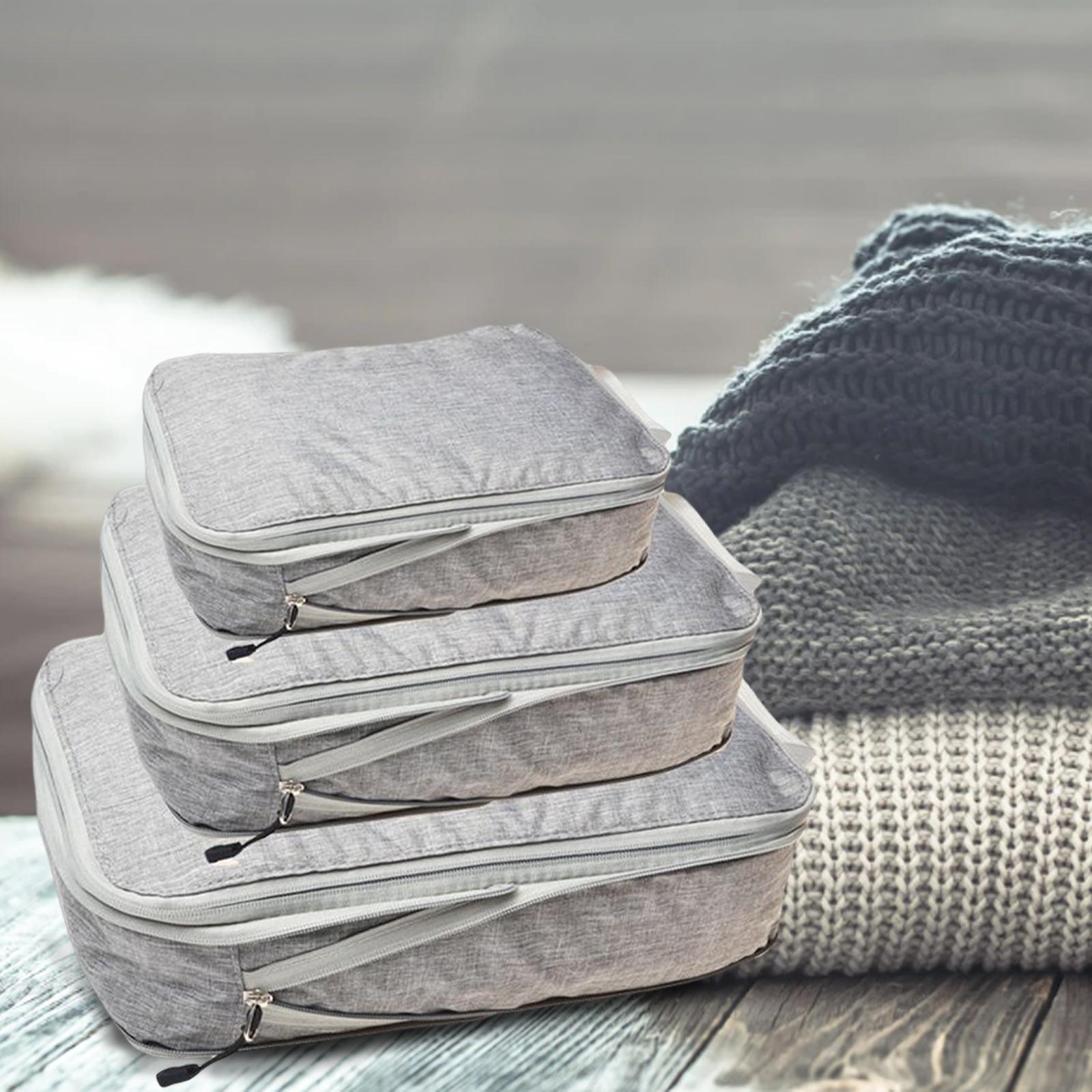 Pouch Suitcase Waterproof Storage Travel Bags Gray