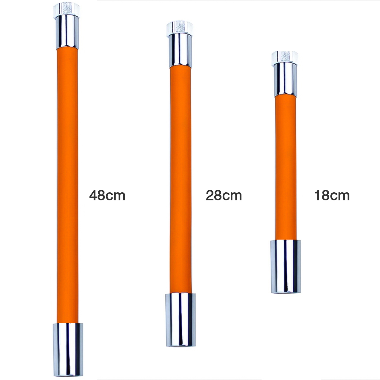 Ống nối dài vòi nước bằng silicon xoay 720 độ, dụng cụ nối dài vòi nước, đầu nối dài vòi nước uốn cong linh hoạt, tiện dụng cho nhà bếp dài 18cm, 28cm, 48cm - hàng nhập khẩu