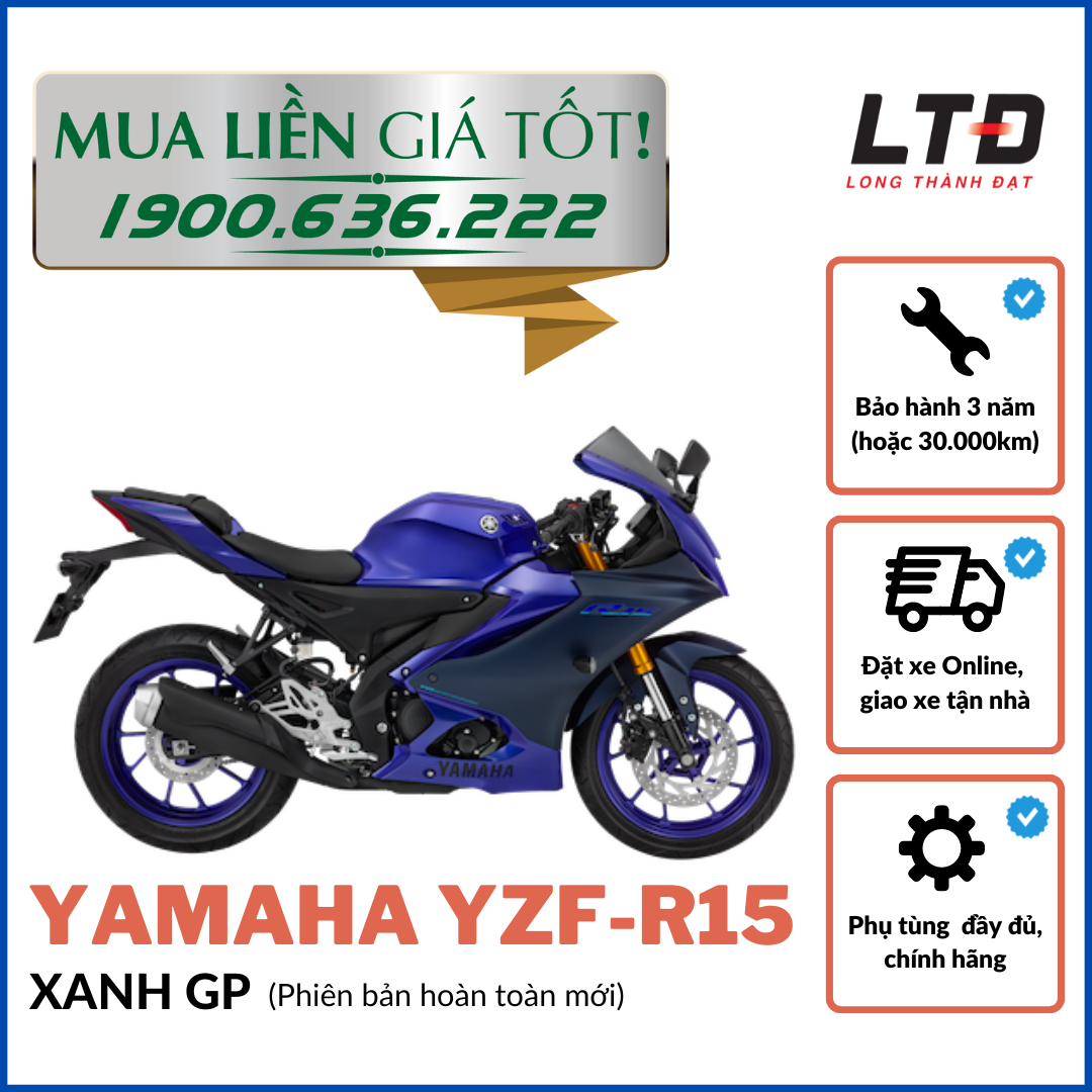 -[TRẢ GÓP 0%] Yamaha R15 - Hoàn toàn mới (Đủ màu)