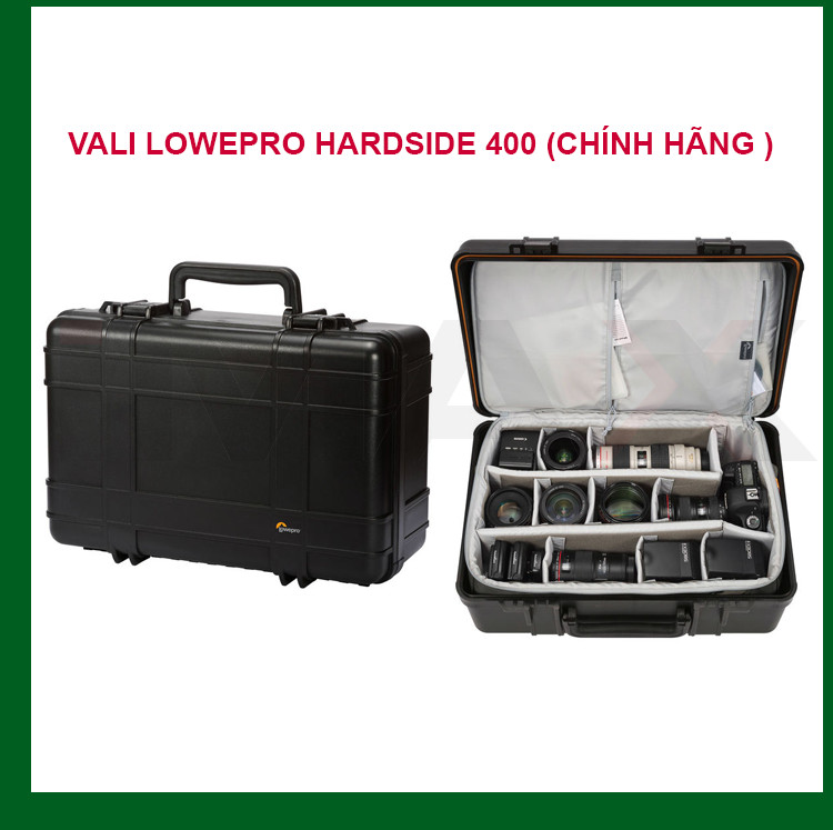 VALI ĐỰNG MÁY ẢNH LOWEPRO HARDSIDE 400 - HÀNG CHÍNH HÃNG