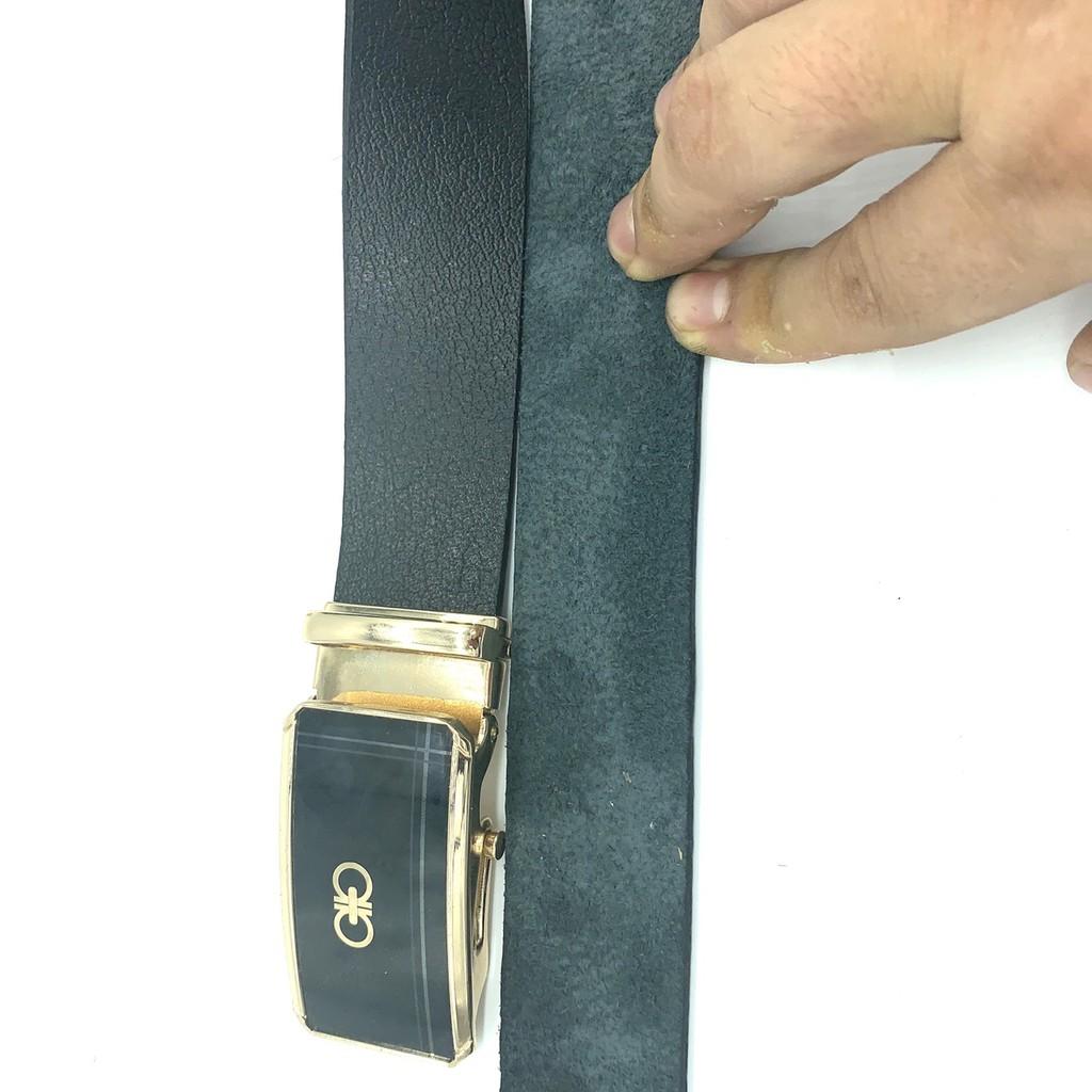 Thắt lưng nam khóa lăn siêu đẹp da thật