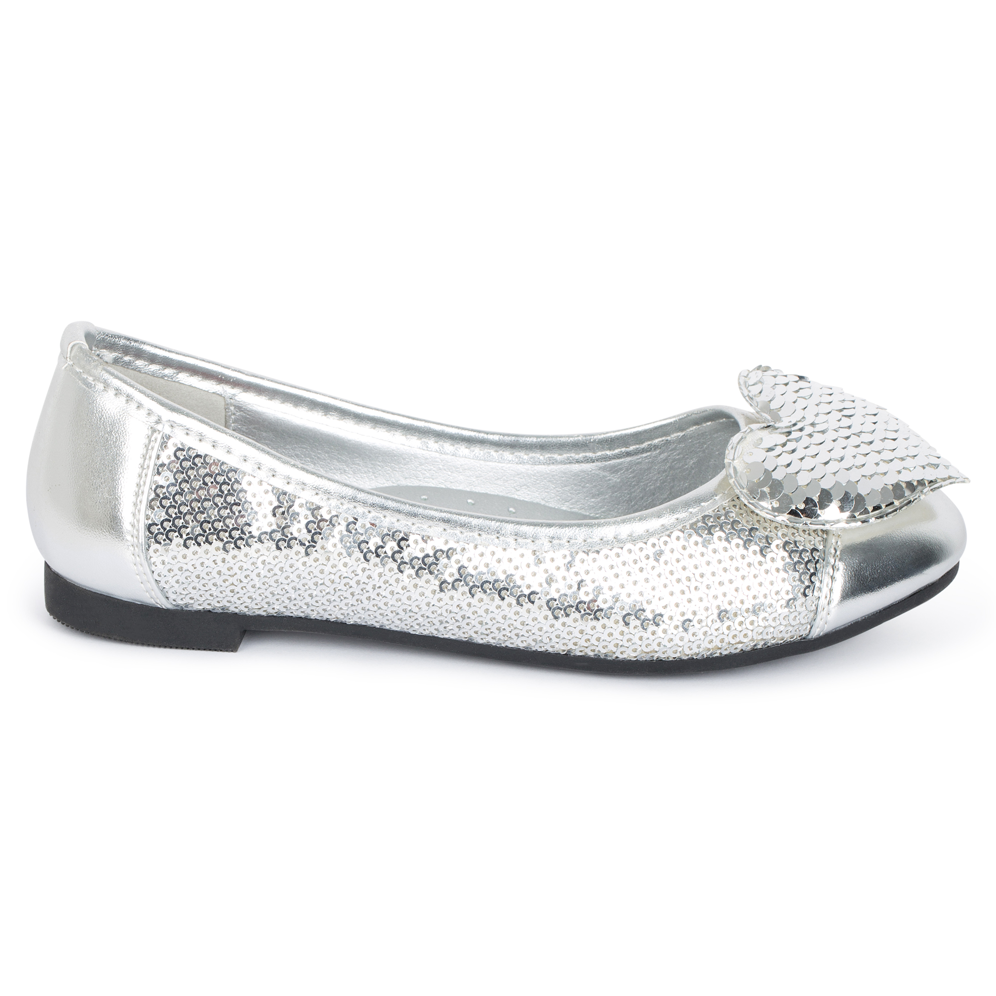 Giày búp bê bé gái Crown Space Crown UK Princess Ballerina CRUK3102 - Màu Bạc