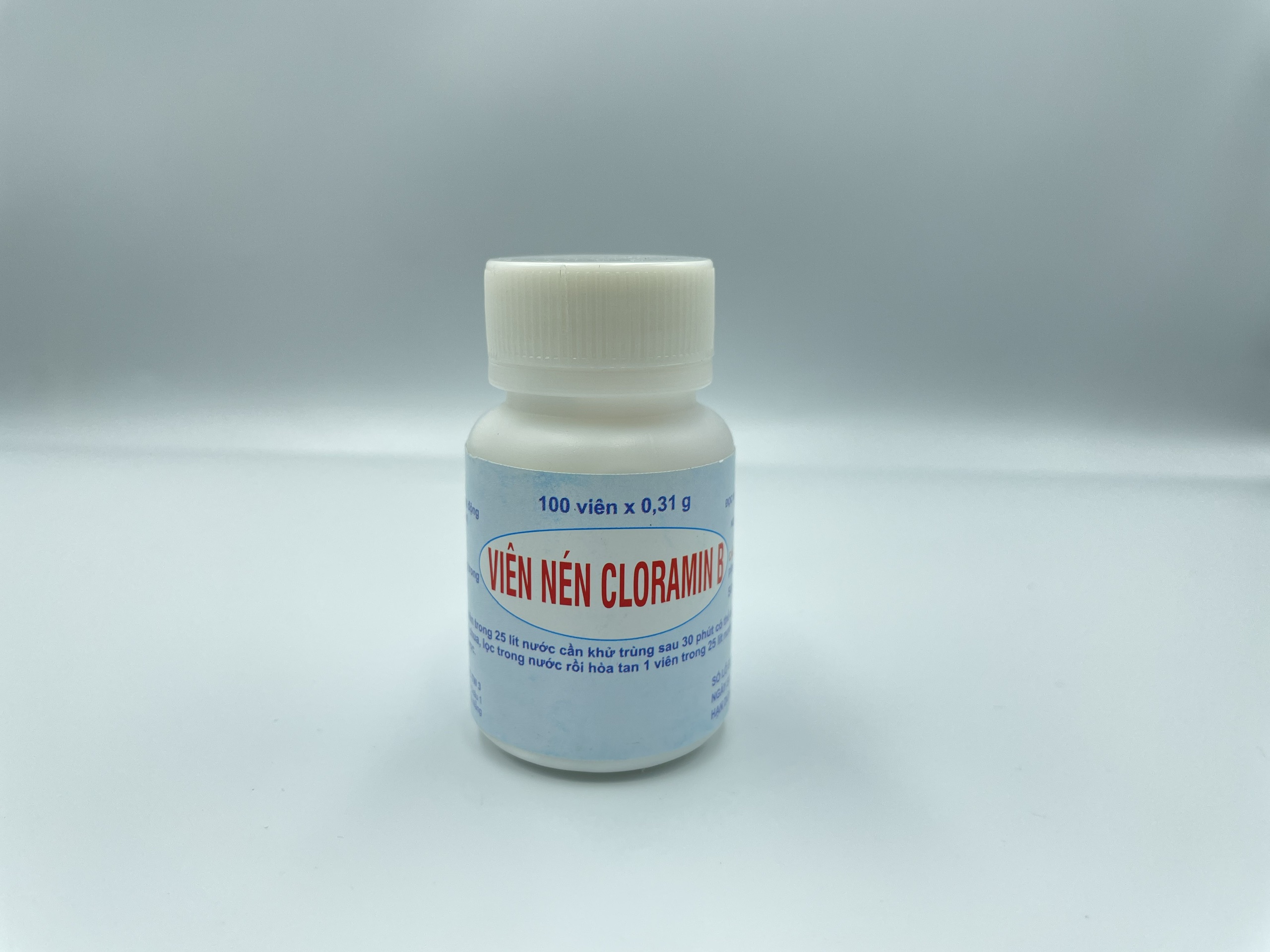 Cloramin B lọ 100 viên sát khuẩn nhà - nước - đồ vật.
