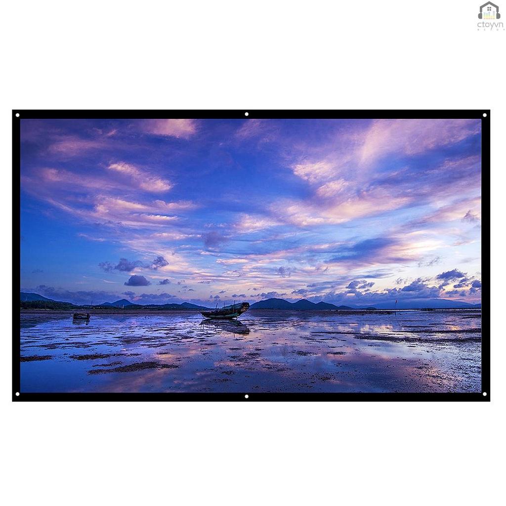 Màn hình máy chiếu màu trắng H100 100'' HD 16:9 100 Inch có thể gấp gọn tiện dụng