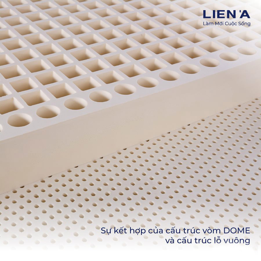 ĐỆM CAO SU LIÊN Á CLASSIC cao 10cm- Giường Đôi - Cao Su Thiên Nhiên 100