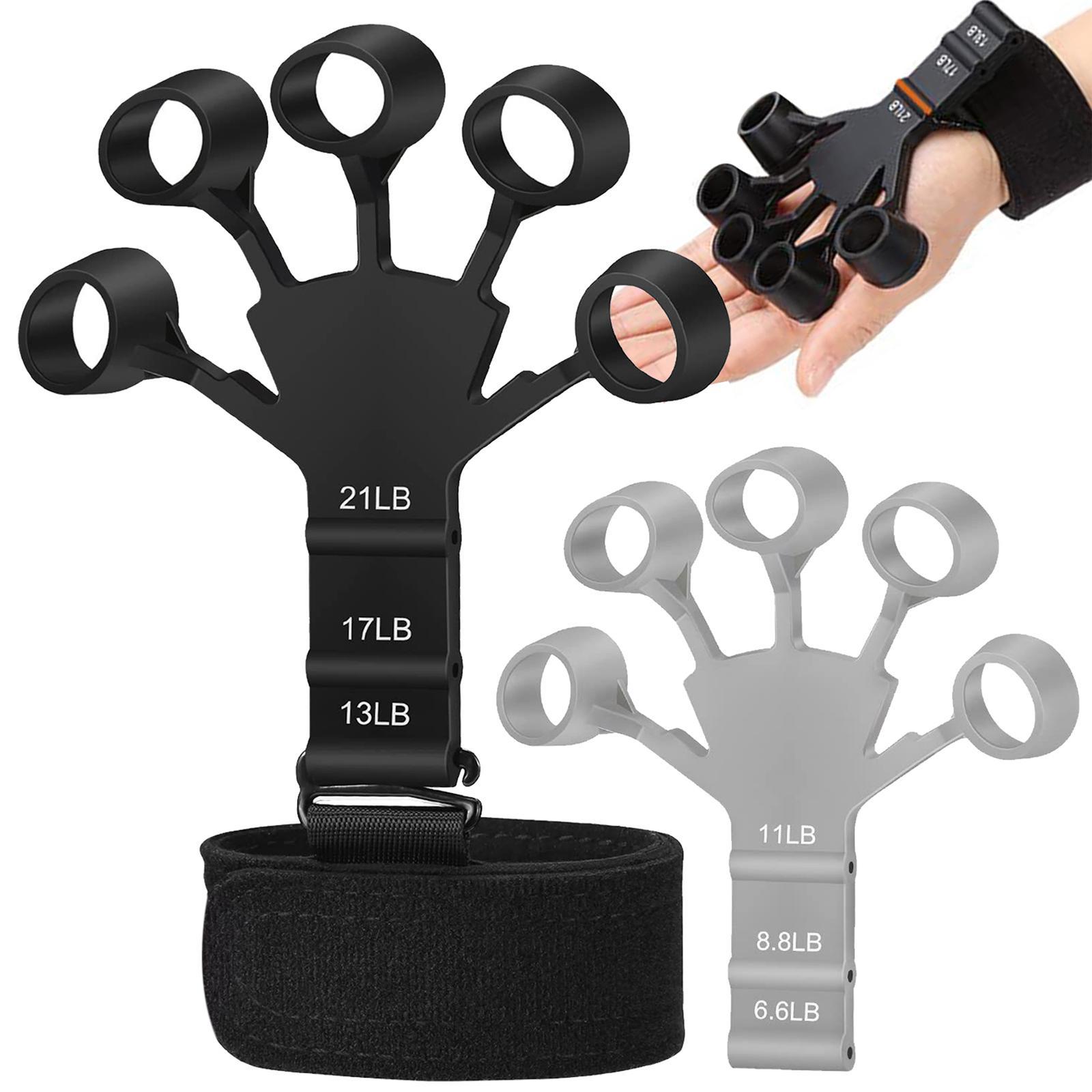 Silicone Finger Exerciser, Gripper Hand Grip Strengthener for Carpal Tunnel Exercise Equipment