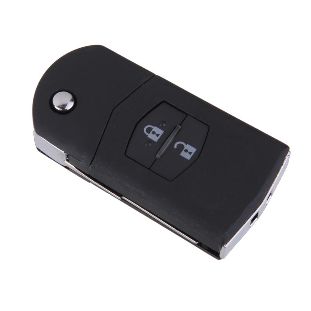 2 BUTTONS COVER / Key Shell Case for 3 5 6 Remote Key Case Black Color