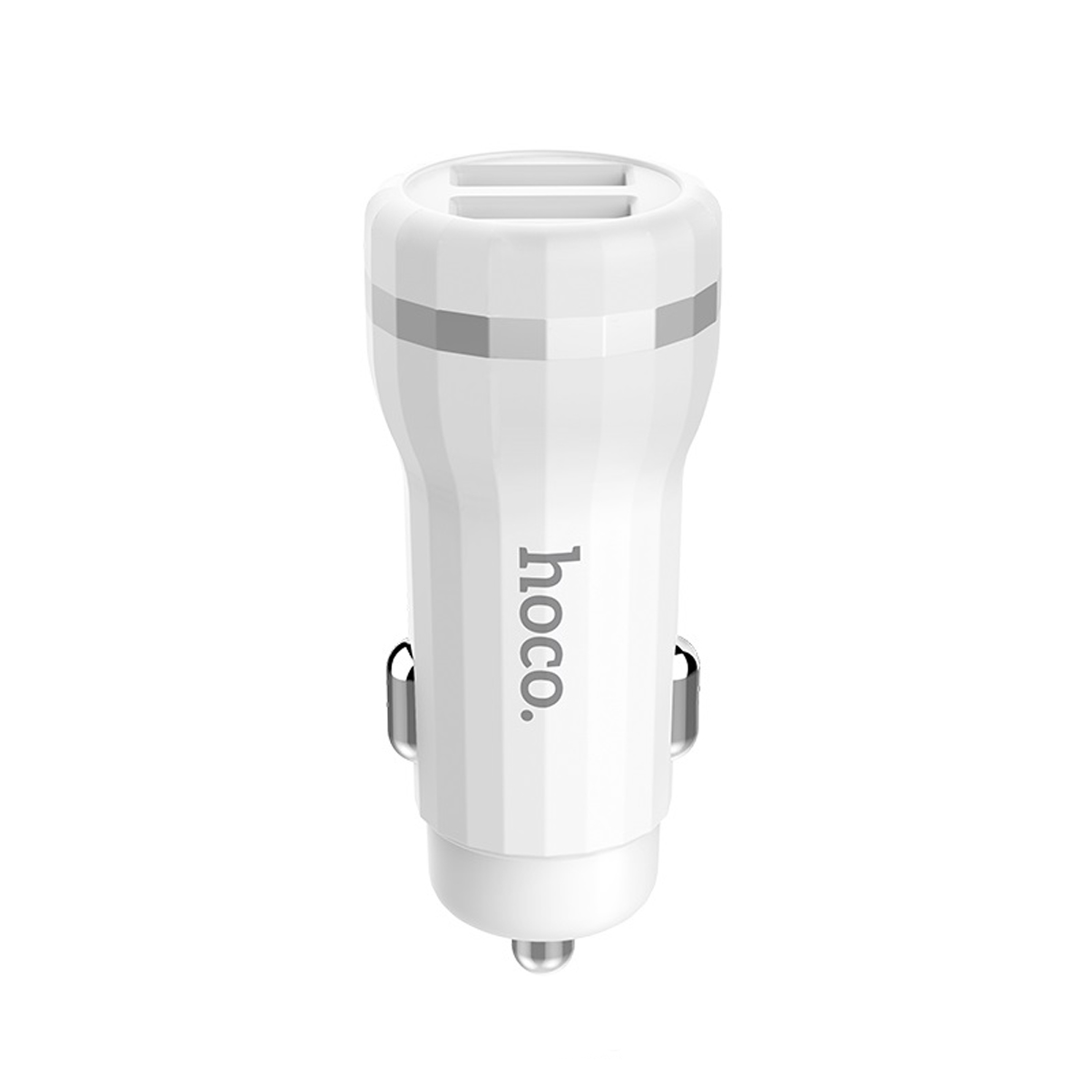 Tẩu Sạc Trên Ô Tô Hoco Z27 2 Cổng USB + Tặng Đèn Led Nhiều Màu  - Chính Hãng