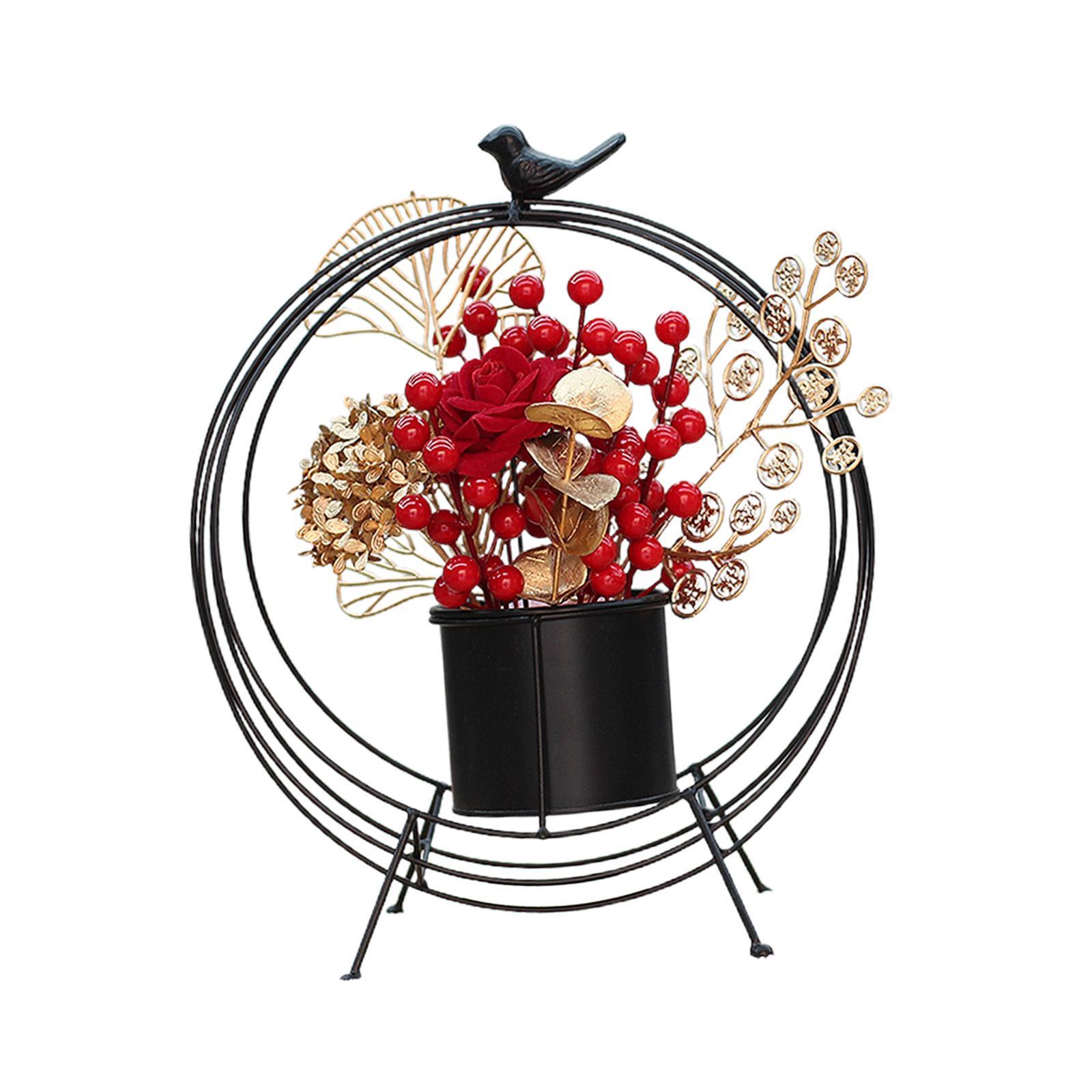 Flower Basket Decoration Harvest Photo Props for Holiday Home Autumn