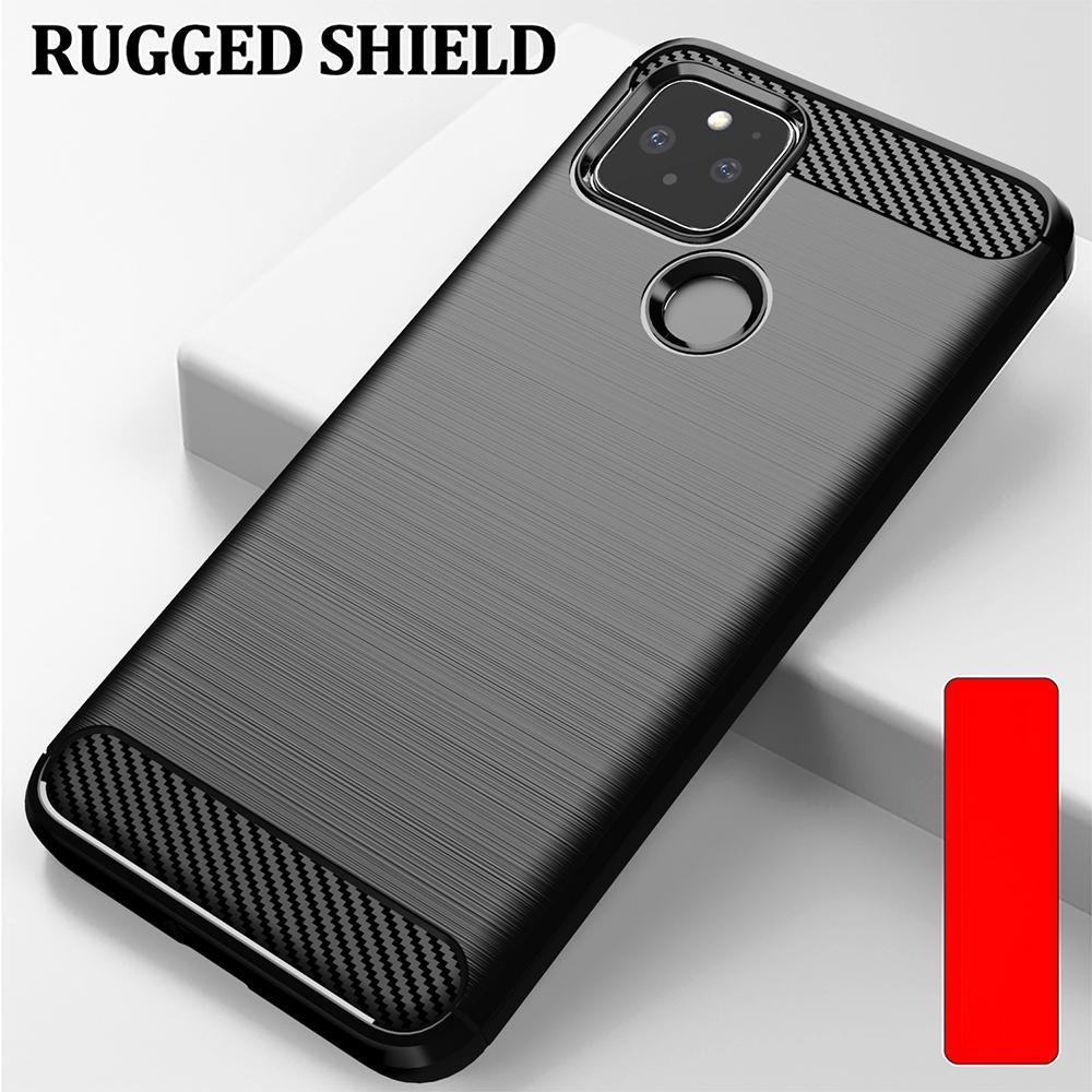 Ốp lưng dành cho Google Pixel 4A 5G silicone mềm Carbon phay xước chống sốc chống vân tay